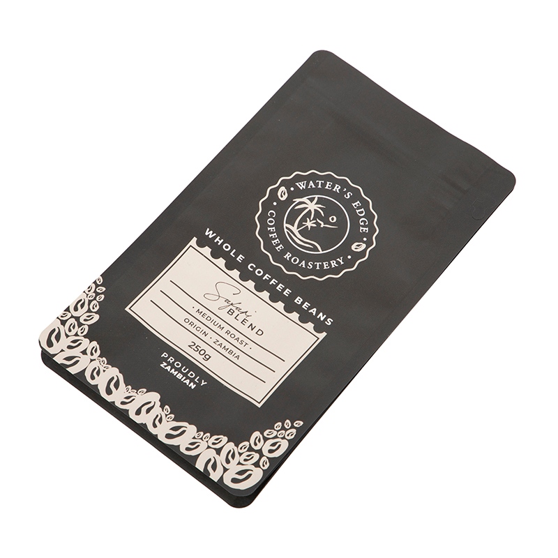 Sac de café en poudre avec fermeture éclair